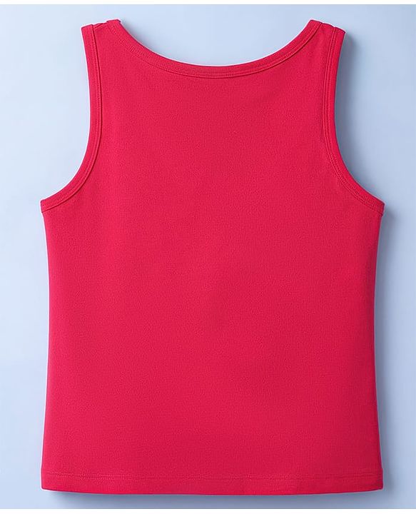 Pine Kids Cotton Lycra Knit Sleeveless Solid Vests Pack of 3 (Color May Vary)