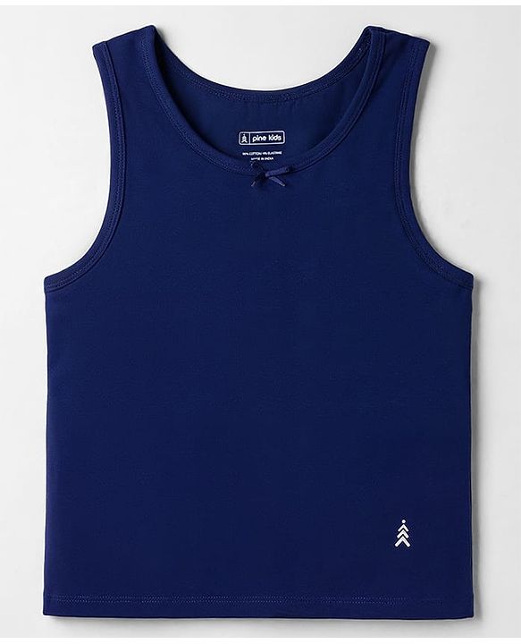 Pine Kids Cotton Lycra Knit Sleeveless Vests Pack of 3 - (Color May Vary )