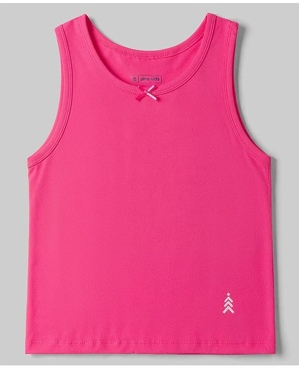 Pine Kids Cotton Lycra Knit Sleeveless Vests Pack of 3 - (Color May Vary )