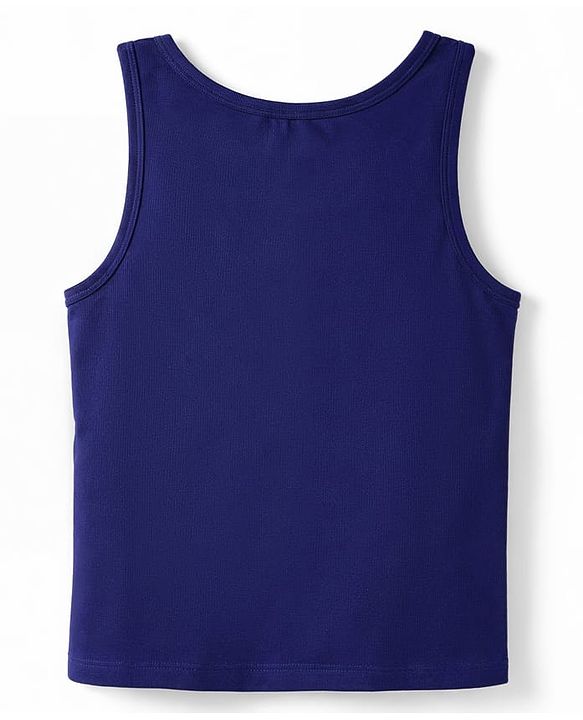 Pine Kids Cotton Lycra Knit Sleeveless Solid Vests Pack of 3 (Color May Vary)
