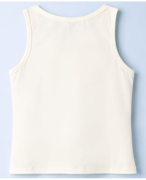 Pine Kids Cotton Lycra Knit Sleeveless Solid Vests Pack of 3 - Multicolor