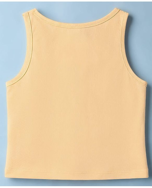 Pine Kids Cotton Lycra Knit Sleeveless Solid Vests Pack of 3 - Multicolor