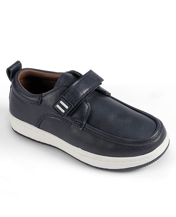 Cute Walk by Babyhug Velcro Closure Solid Loafers - Black