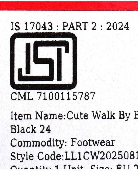 Cute Walk by Babyhug Velcro Closure Solid Shoes - Black