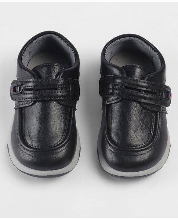 Cute Walk by Babyhug Velcro Closure Solid Shoes - Black