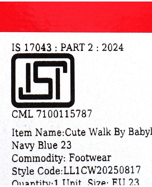 Cute Walk by Babyhug Velcro Closure Solid Shoes - Black
