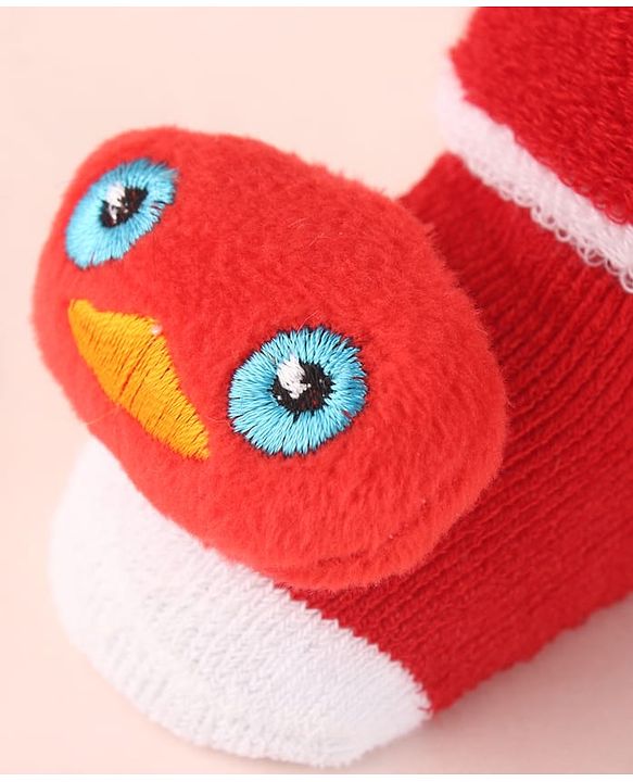 Cute Walk by Babyhug Socks Shoes With Applique - Multicolor