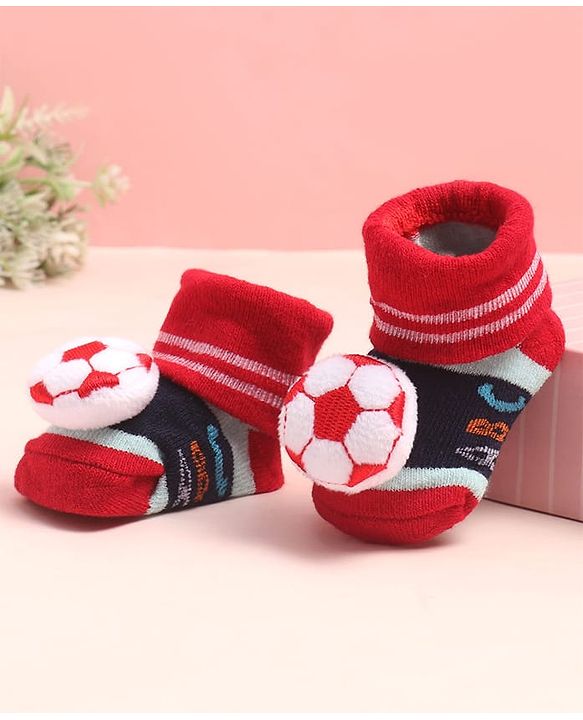 Cute Walk by Babyhug Sock Shoes with ABC Design & Ball Applique - Multicolor