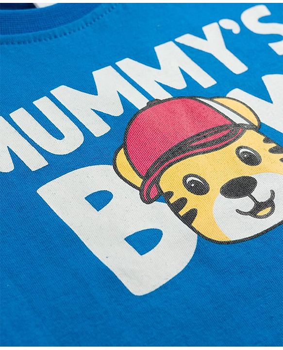 Babyhug Cotton Knit T-Shirts Half Sleeves with Graphics Multi Color 9-12 Months