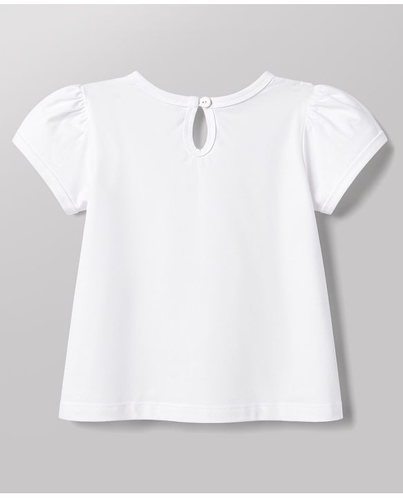 Babyhug 100% Cotton Knit Half Sleeves T-Shirt With Text Foil Print - White
