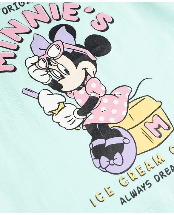 Babyhug Disney Single Jersey Knit Half Sleeves T-Shirts With Minnie & Friends Graphics Pack of 2 - Multicolor