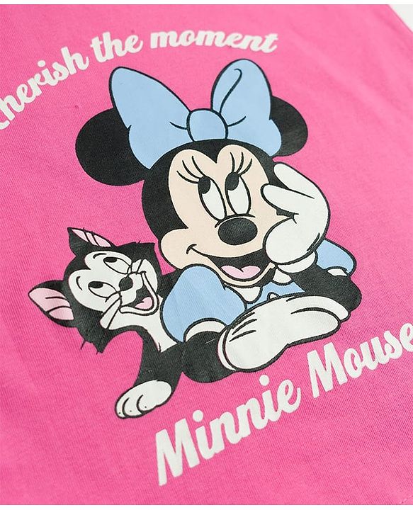 Babyhug Disney Cotton Knit Half Sleeves T-Shirts with Minnie & Friends Graphic Pack of 3 - Multicolor