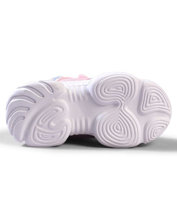 Cute Walk by Babyhug Velcro Closure Solid Sneaker Shoes - Pink