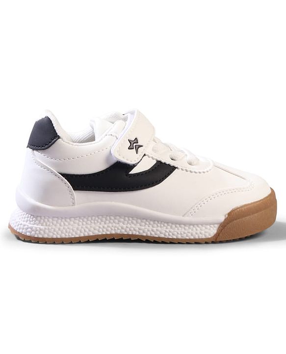 Cute Walk by Babyhug Velcro Closure Solid Sneaker Shoes - White