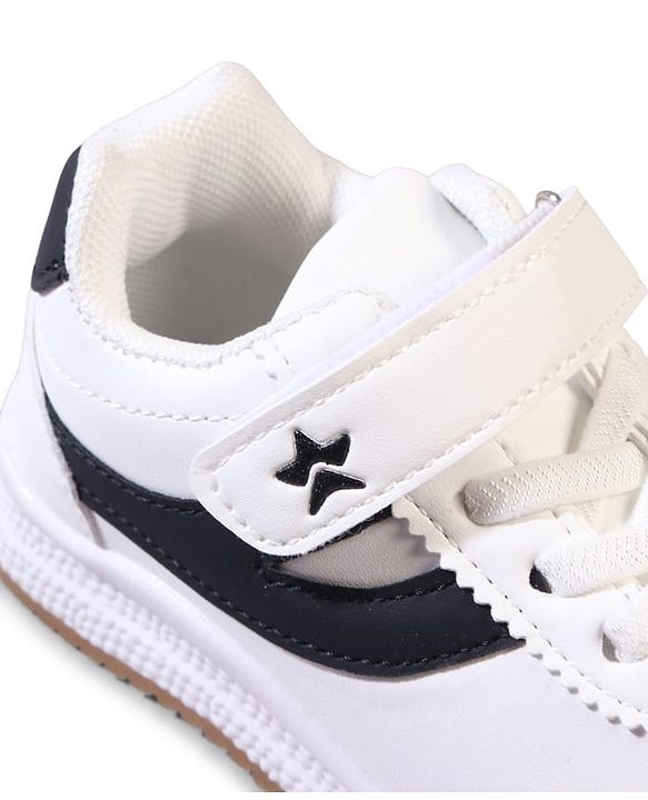 Cute Walk by Babyhug Velcro Closure Solid Sneaker Shoes - White