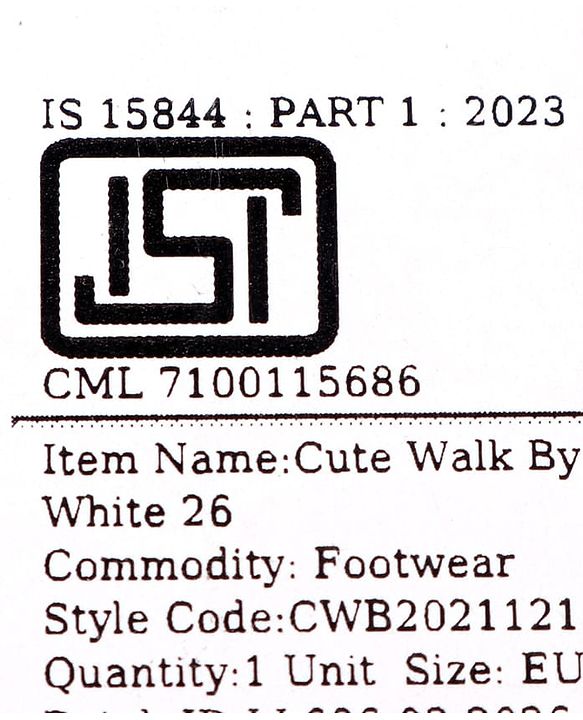 Cute Walk by Babyhug Velcro Closure Solid Sneaker Shoes - White