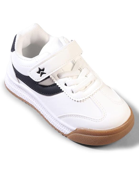 Cute Walk by Babyhug Velcro Closure Solid Sneaker Shoes - White