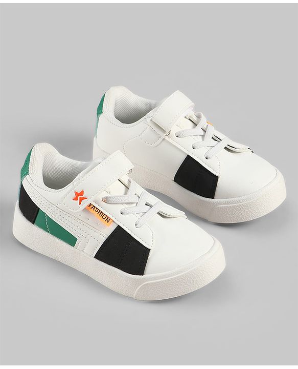 Cute Walk by Babyhug Velcro Closure Solid Sneaker Shoes - White