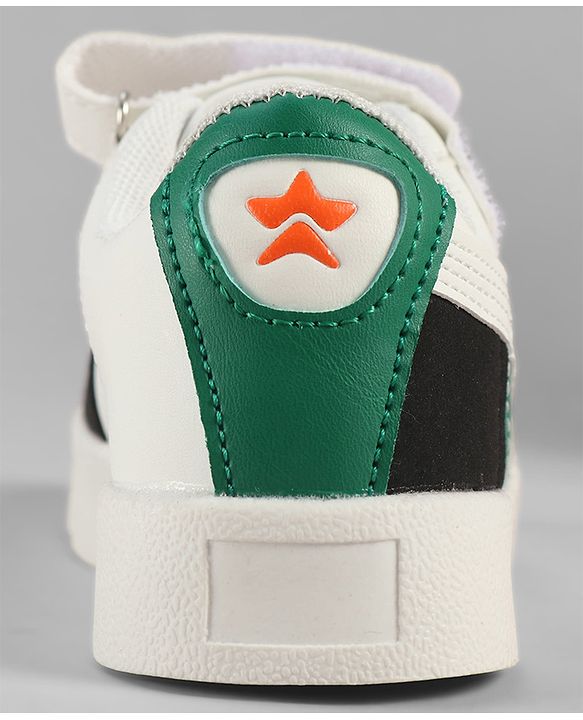 Cute Walk by Babyhug Velcro Closure Solid Sneaker Shoes - White