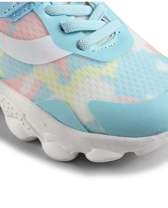 Cute Walk by Babyhug Velcro Closure Printed Sneaker Shoes - Blue