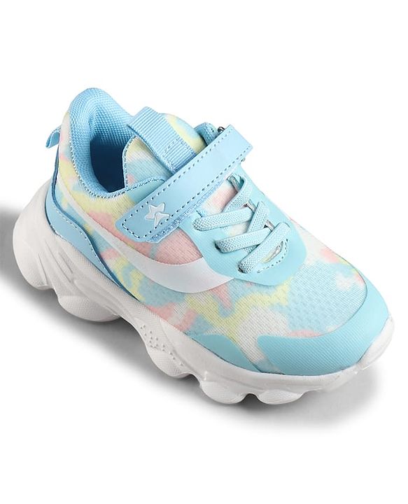 Cute Walk by Babyhug Velcro Closure Printed Sneaker Shoes - Blue