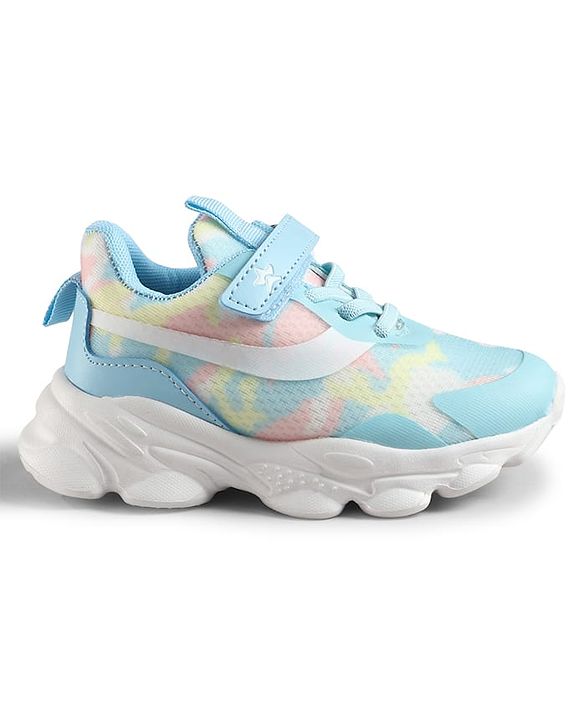Cute Walk by Babyhug Velcro Closure Printed Sneaker Shoes - Blue