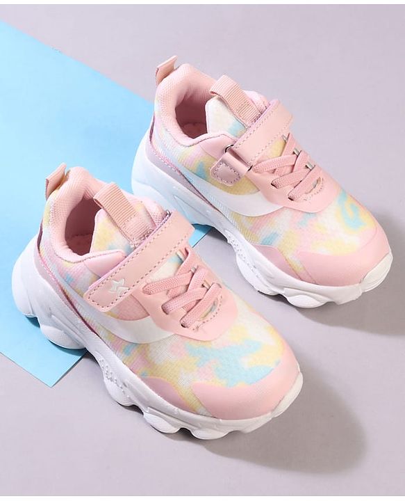 Cute Walk by Babyhug Velcro Closure Printed Sneaker Shoes - Blue