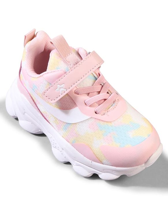 Cute Walk by Babyhug Velcro Closure Printed Sneaker Shoes - Blue