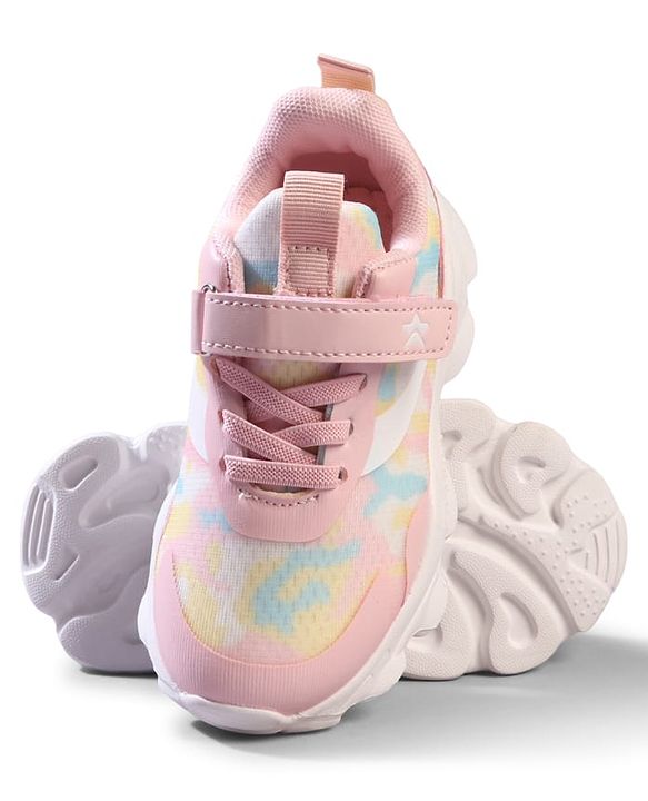 Cute Walk by Babyhug Velcro Closure Printed Sneaker Shoes - Blue