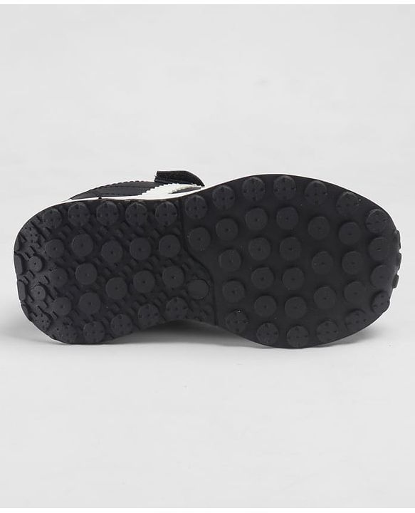 Cute Walk by Babyhug Velcro Closure Solid Sneaker Shoes - Black