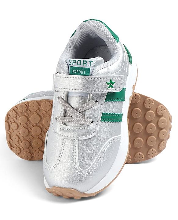 Cute Walk by Babyhug Velcro Closure Solid Sneaker Shoes - Black