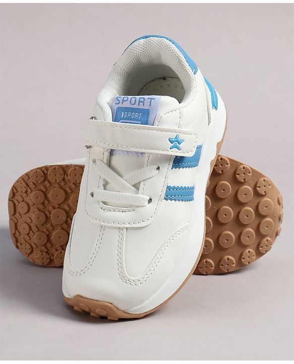 Cute Walk by Babyhug Velcro Closure Solid Sneaker Shoes - Black