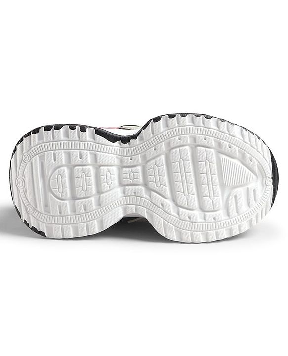 Cute Walk by Babyhug Velcro Closure Solid Sneaker Shoes - Black