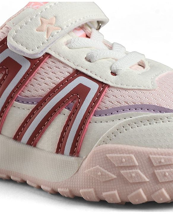 Cute Walk by Babyhug Velcro Closure Solid Sneaker Shoes - Pink