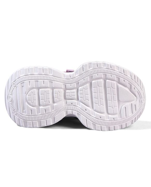 Cute Walk by Babyhug Velcro Closure Glitter Printed Sneaker Shoes - Black