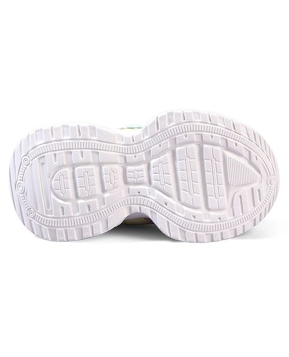 Cute Walk by Babyhug Velcro Closure Glitter Printed Sneaker Shoes - Black