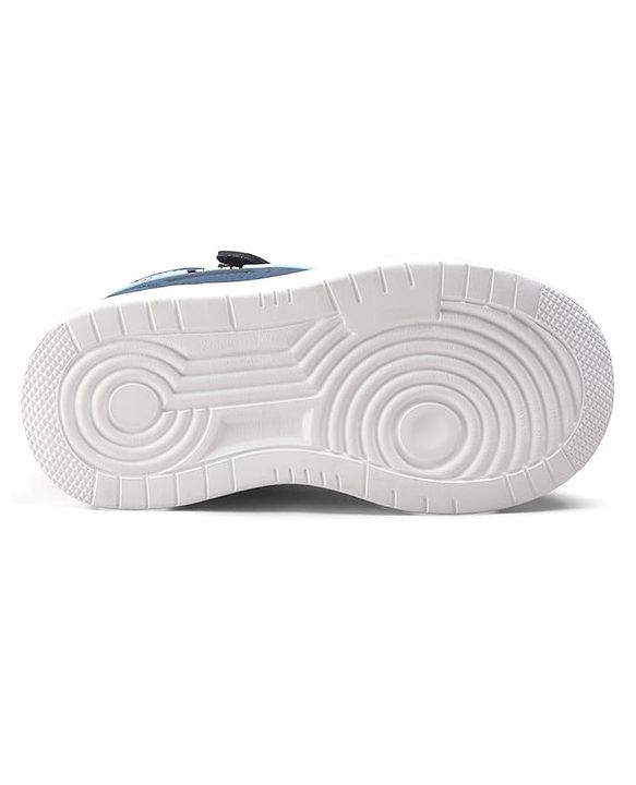 Cute Walk by Babyhug Velcro Closure Solid Sneaker Shoes - Navy Blue