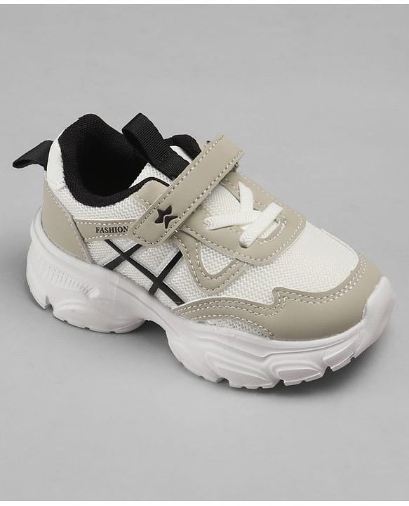 Cute Walk by Babyhug Velcro Closure Sneakers - Beige