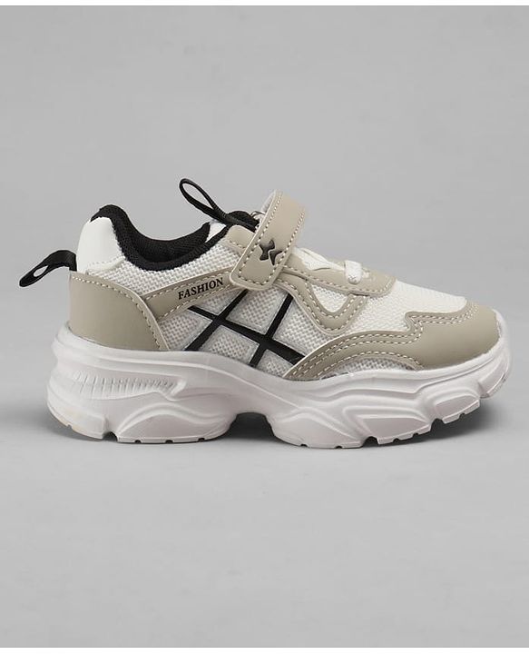 Cute Walk by Babyhug Velcro Closure Sneakers - Beige