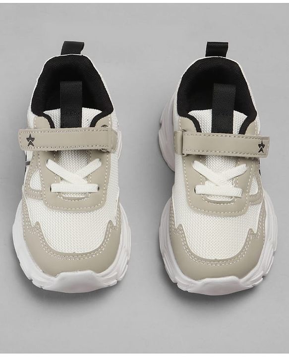 Cute Walk by Babyhug Velcro Closure Sneakers - Beige