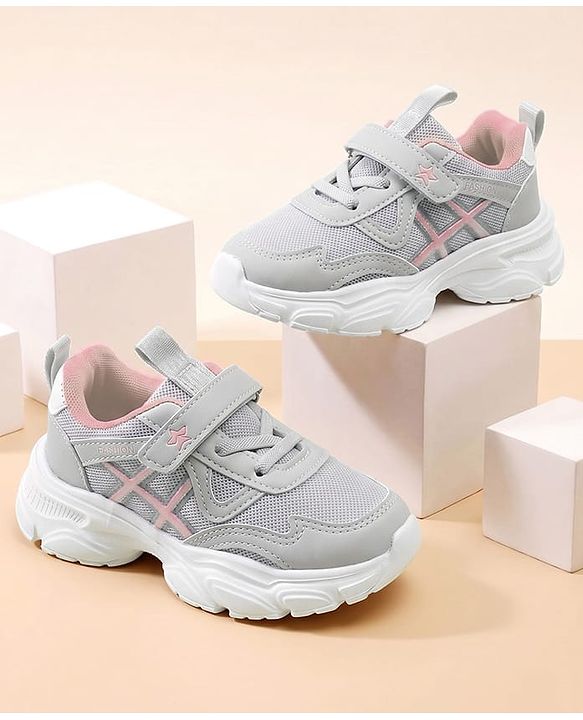 Cute Walk by Babyhug Velcro Closure Sneakers - Beige