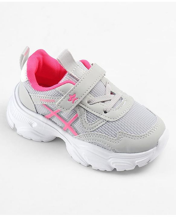 Cute Walk by Babyhug Velcro Closure Sneakers - Beige