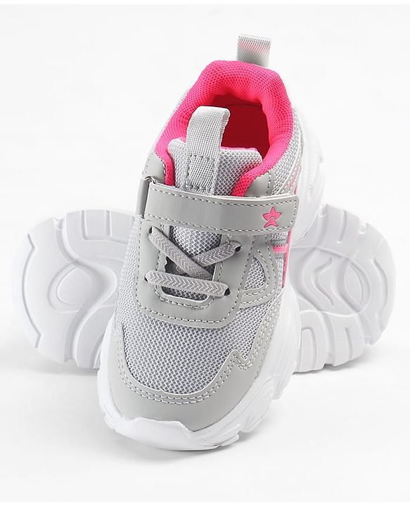 Cute Walk by Babyhug Velcro Closure Sneakers - Beige