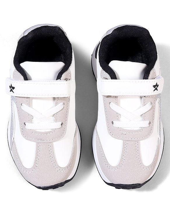 Cute Walk by Babyhug Velcro Closure Solid Sneaker Shoes - Black