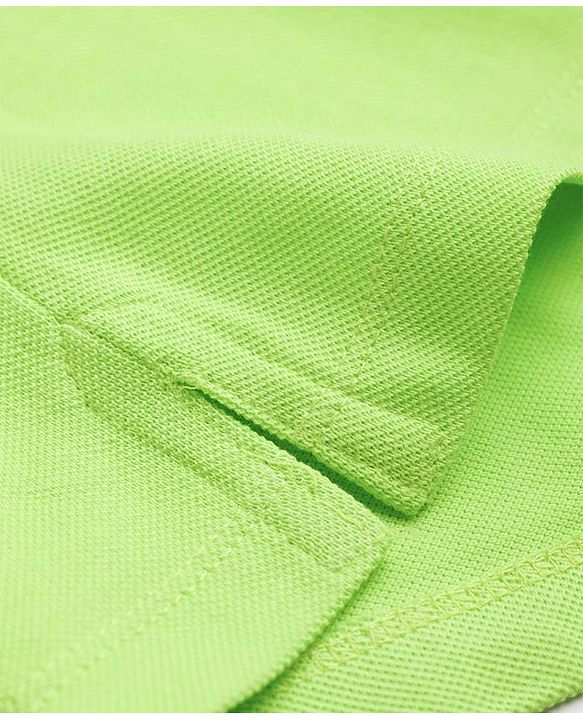 Babyhug 100% Cotton Knit Half Sleeves Solid Polo T-Shirt - Light Green