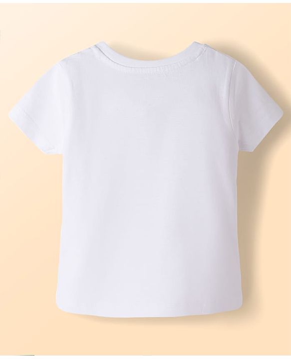 Babyhug Disney Single Jersey Knit Half Sleeves T-Shirt & Shorts  Night Suit with Minnie & Friends Graphics - Multicolour
