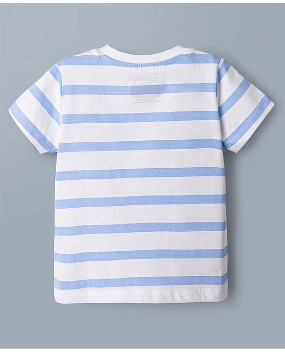 Babyhug Disney Single Jersey Knit Half Sleeves Tshirts With Mickey & Marie Graphic Pack of 2  - White