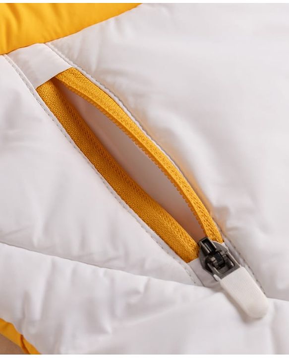 Pine Kids Woven Full Sleeves Padded Jacket - Yellow