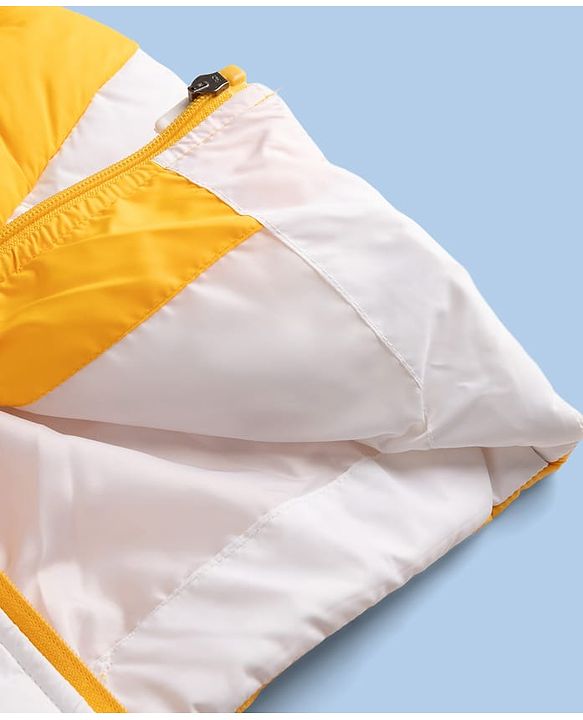 Pine Kids Woven Full Sleeves Padded Jacket - Yellow