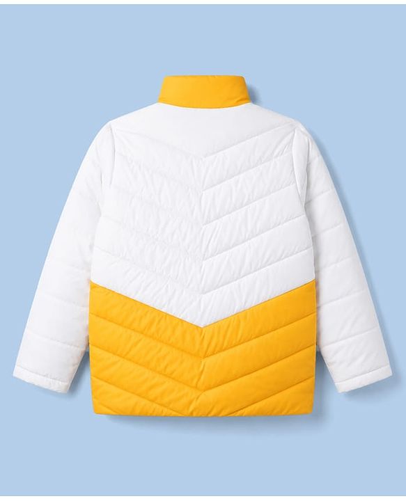 Pine Kids Woven Full Sleeves Padded Jacket - Yellow
